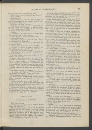 Capítulo XII - Precauciones y preparativos