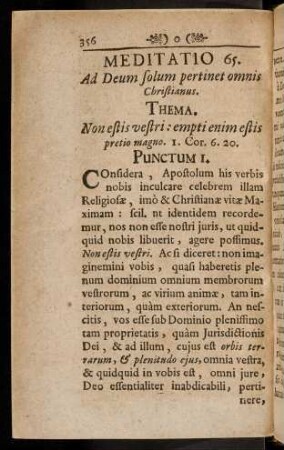 356-367, Meditatio 65 - 66