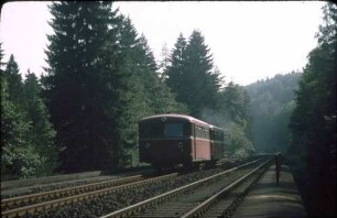 Neuenmarkt-Wirsberg Schiefe Ebene Schienenbus 798 553 Beiwagen 998