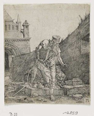 Heiliger Hieronymus an der Mauer