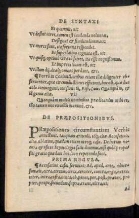 De Praepositionibus.