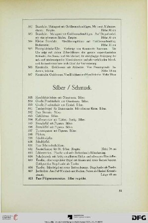 Silber / Schmuck (Nr. 588-641)