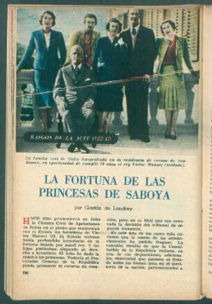 La fortuna de las princesas de Saboya