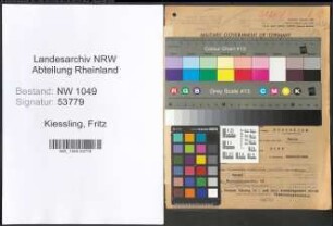 Entnazifizierung Fritz Kiessling , geb. 17.03.1899 (Kaufmaennischer Angestellter)