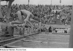 Start Schwimmen der Männer