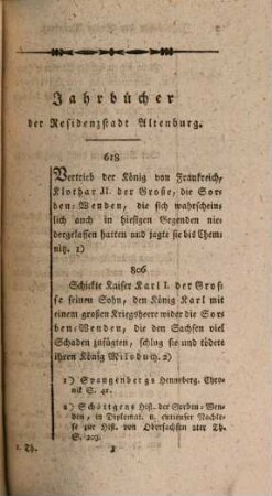 Jahrbücher des Fürstenthums Altenburg : mit Ausschluß des Saalfeldischen Landesantheils. 1