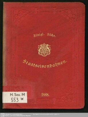 1888: Königl.-Sächs. Staatseisenbahnen