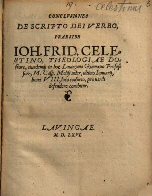Conclvsiones De Scripto Dei Verbo
