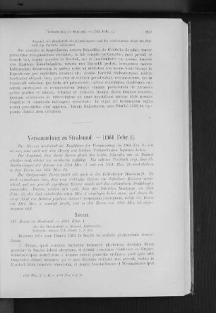 Versammlung zu Stralsund. - [1364 Febr. 1].