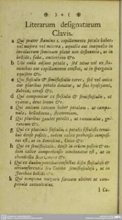 Literarum designatarum Clavis