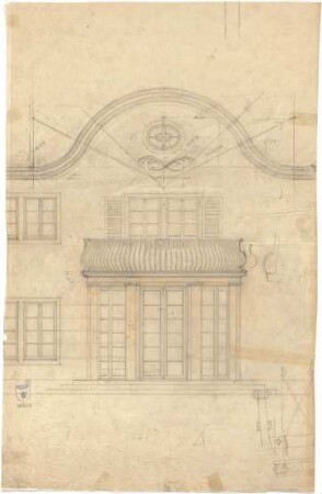Bestelmeyer, German; Berlin - Wannsee; Landhaus und Gästehaus Dr. Jeidels - Vorderfront (Teilansicht)