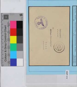 Dienstbrief, Schiffsname/Landeinheit: Marine Standortverwaltung Libau; Frankatur, Mi.-Nr.: [Keine]; Poststempel: 27.8.42.-8; Nebenstempel: Dienststelle der Feldpost-Nr34583 B