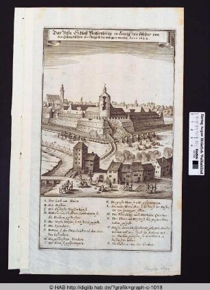 Das Veste Schloß Pleißenburg zu Leipzig und wie solches von den Schwedischen zur übergab bezwungen worden, Anno 1642