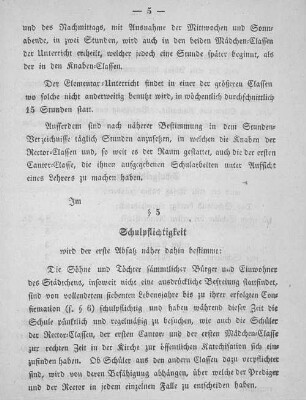 §5 Schulpflichtigkeit
