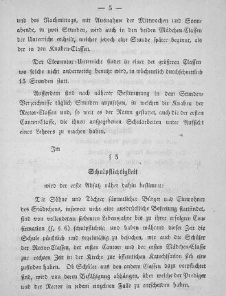 §5 Schulpflichtigkeit
