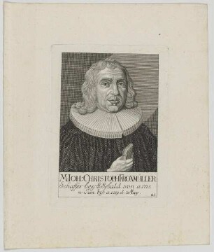 Bildnis des Ioh. Christoph Fronmüller