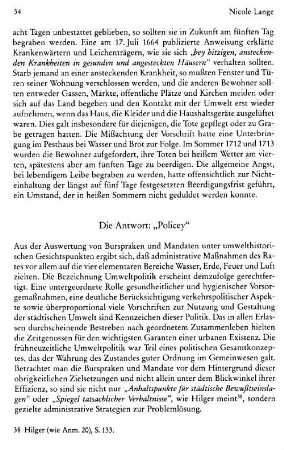 Die Antowrt: "Policey"