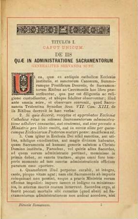 Rituale Romanum : Pauli V. pontificis maximi jussu editum et a Benedicto XIV. auctum et castigatum cui novissima accedit benedictionum et instructionum appendix