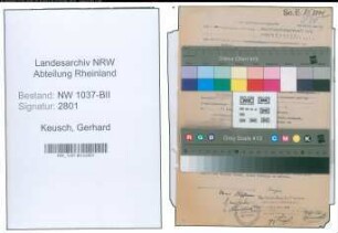 Entnazifizierung Gerhard Keusch , geb. 24.04.1874 (Vollzugsbeamter)