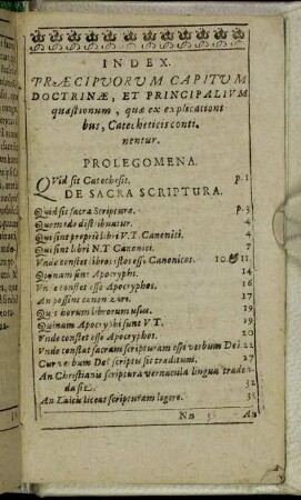 Index Præcipuorum Capitum [...]