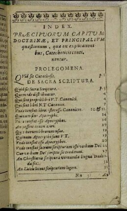 Index Præcipuorum Capitum [...]