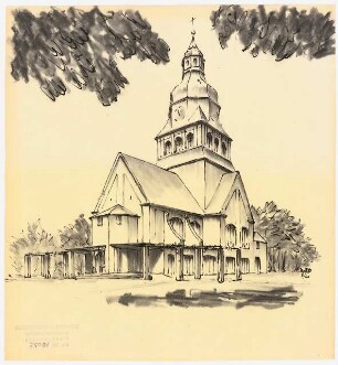Johannesstift Berlin-Spandau Umbau Stiftskirche: Perspektivische Ansicht Eingang