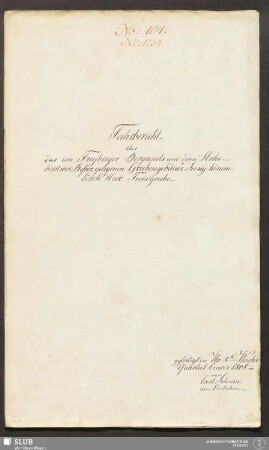 Fahrbericht über das im Freyberger Bergamts und deren Hohebirkner Refier, gelegenen Grubengebäude Jung himmlisch Heer Fundgrube - 17.7135 4.