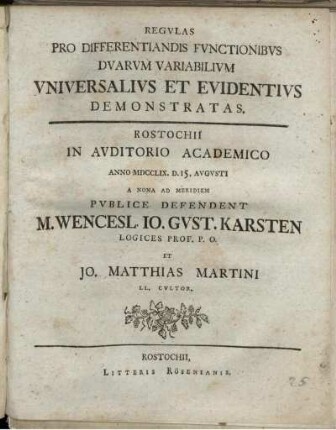 Regulas Pro Differentiandis Functionibus Duarum Variabilium Universalius Et Evidentius Demonstratas