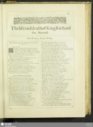The life and death of King Richard the Second