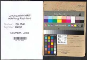 Entnazifizierung Lucia Neumann , geb. 01.09.1913 (Kontoristin)