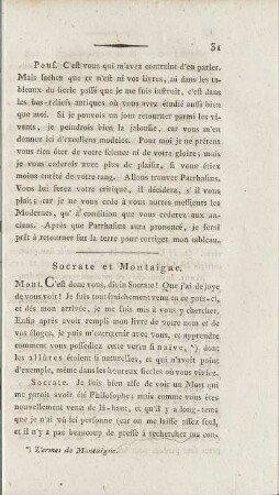 Socrate et Montaigne