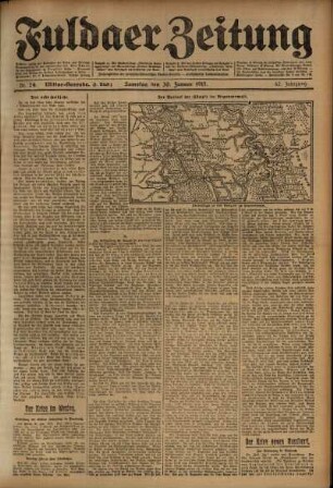Zweite Ausgabe vom Samstag, den 30. Januar 1915.