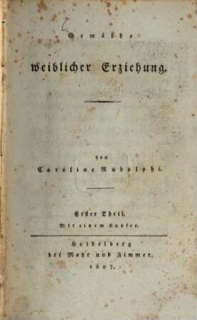 Gemälde weiblicher Erziehung, 1