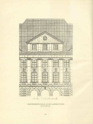 Gemeinde-Doppelschule an der Schöningstrasse. Lehrerwohnhaus