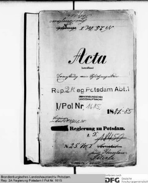 Errichtung von Schützengilden im Kreise Prenzlau