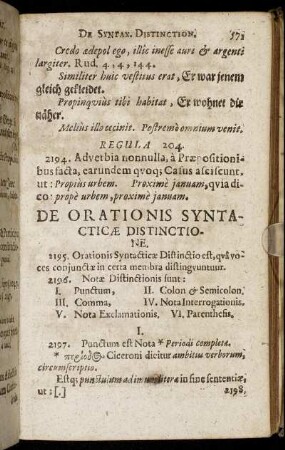 De Orationis Syntacticæ Distinctione.