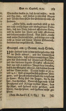 369-393, Evangel. am 13 Sonnt. nach Trinit.