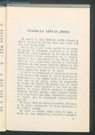 Cuando la leña es juerte