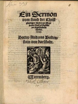 Ayn Sermon vom stand der christglaubigen Seelen