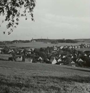 Lugau/Erzgebirge. Ortsansicht vom unteren Ortsteil, 1972
