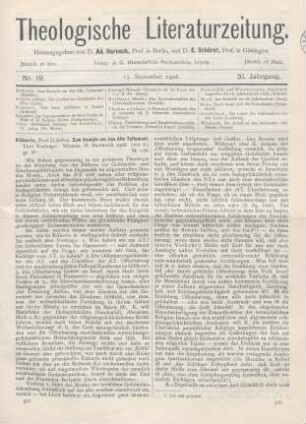 521-523 [Rezension] Köberle, Justus, Zum Kampfe um das Alte Testament. Drei Vorträge