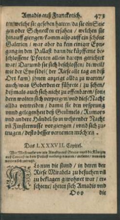 Das LXXXVII. Capitel.