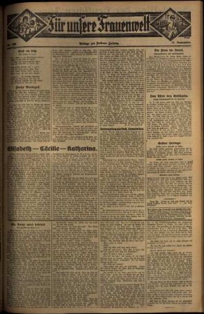 Zweite Ausgabe vom Freitag, den 21. November 1930.