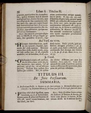 Titulus III. De Jure Personarum