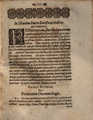Ipsa Justitia Praeside, Disputatio Inauguralis, De Poenitentia Jvris