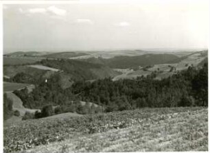 Blick von Maxen auf das Müglitztal nach Osten