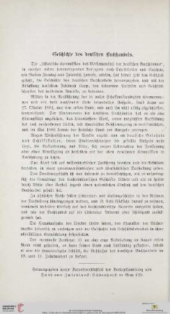 Geschichte des deutschen Buchhandels