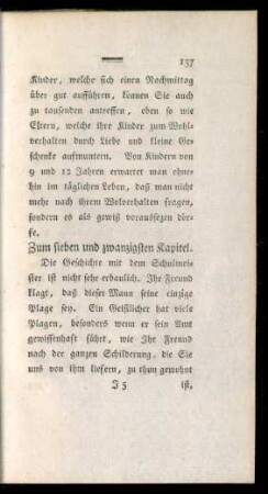 Zum sieben und zwanzigsten Kapitel