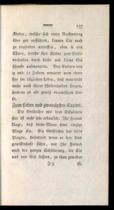 Zum sieben und zwanzigsten Kapitel