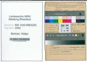 Entnazifizierung Walter Bertram , geb. 12.03.1902 (Steiger)